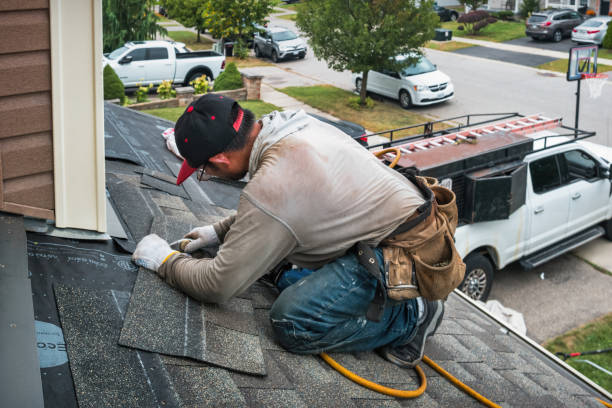 Professional Roofing technician working in Lawnside, NJ